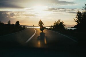 Riding off in the sunset